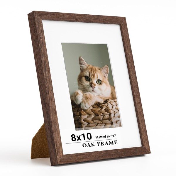 8 x 10 Picture Frame, 8x10 Frame Matted to 5x7,