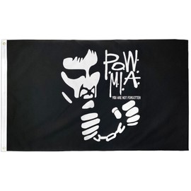 Ant Enterprises POW-MIA Chains Flag 3x5ft P.O.W. M.I.A. Flag Military You Are Not Forgotten Flag