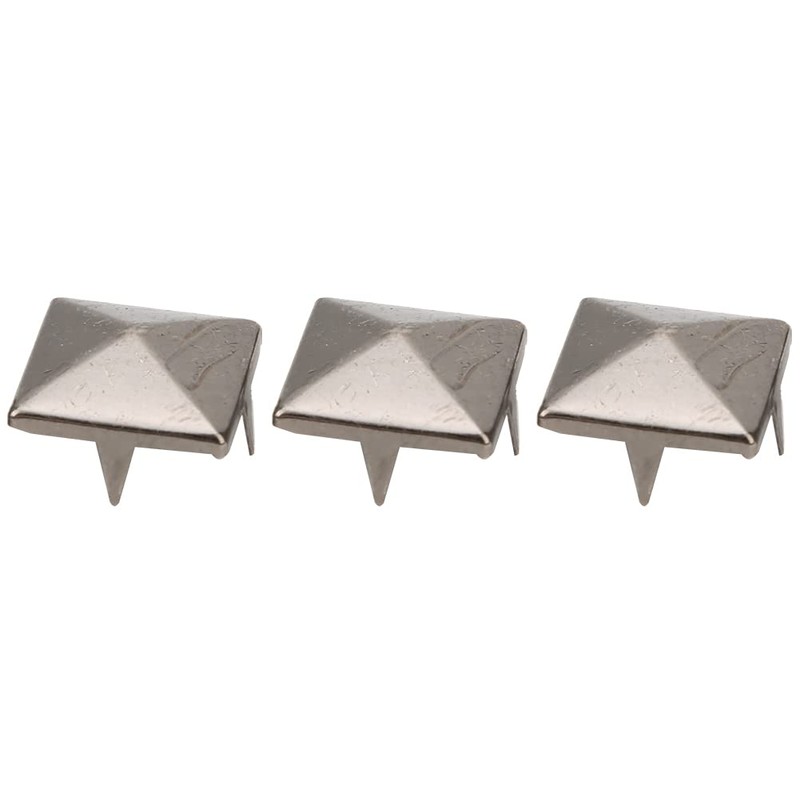 BORDSTRACT Rivets for Shoes, 100 Pieces Square Rivets, 15 mm