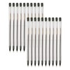 Slim Ballpoint Pens, BLACK, Pack of 20, Fine Point (0.7mm),