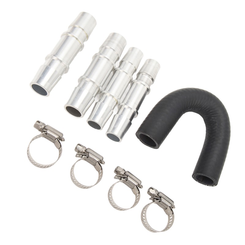 Engine Heater Core Bypass Kit 5/8in 3/4in Hose Fitting Aluminum