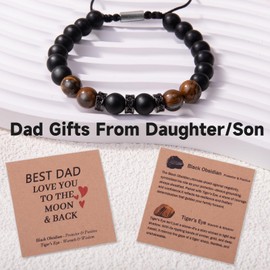 AKTEAM Fathers Gifts for Dad, Gifts for Dad from Daughter Son, Husband Son Brother Father's Day Birthday Anniversary Christmas Black