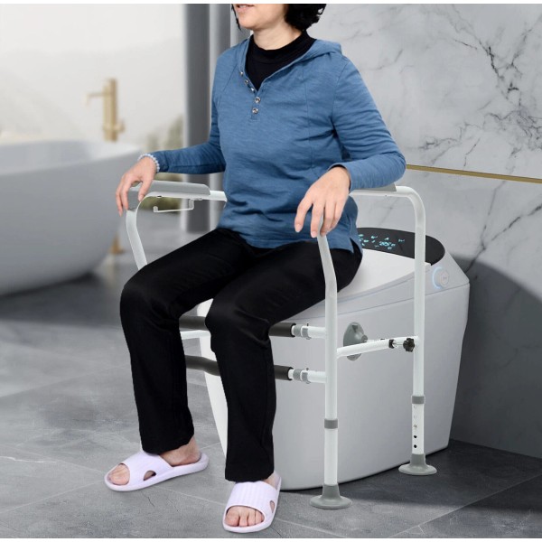 TBvechi Toilet Frame Grab Bars Safety Rail Seat Handicap Assist