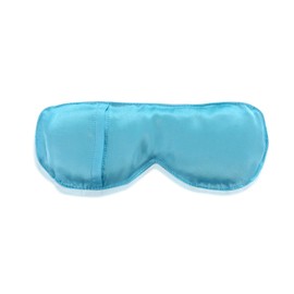 Pure Silk Natural Lavender Organic Aroma Therapeutic Eye Pillow In Turquoise Blue