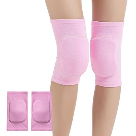 SUJAYU Knee Pads for Women Men, Dance Knee Pads Wrestling Knee Pads Basketball Knee Pads Volleyball Knee Pads for Women, Knee Protector Soft Knee Pads for Work (Pink, Medium)