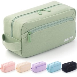 HVOMO Big Capacity Pencil Case Pen Pouch Holder Bag Large Storage Art Supply Marker Durable Stationery School Office Desk Organizer Portable for Kids Teen Student Girls Boys Adults（Green）