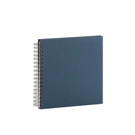 Rössler 1329452906 — S.O.H.O. Wire-O Photo Album 230 x 230 mm, 60 Off-White Pages, Navy