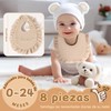 ZQSQD Baberos para Bebe Niña 8 Piezas, Baberos para Niñas