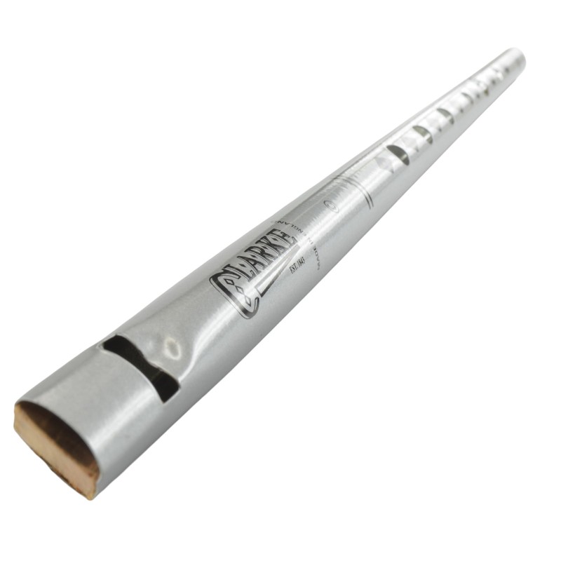 Clarke Original C Tinwhistle - Silver with Black Diamond Decor