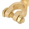 2PCS Battery Terminal Connectors Brass Negative Positive Car Battery Cable