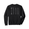POTTERY TOOLS Clay sculpting tool illustration Meme ON BACK Sweatshirt