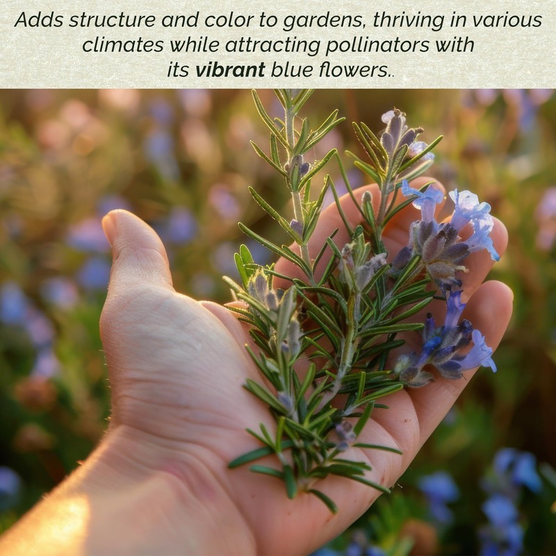 6 Tuscan Blue Rosemary, Live Plants – Rosmarinus Officinalis –