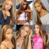 Dokksiiia P427 Dark Brown and Honey Blonde Human Hair Bundles