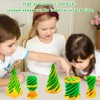 REYOK 3PCS Green Impossible Cone Pyramid,Spiral Cone Fidget Toy,3D Printed