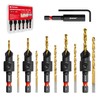 EZARC Countersink Drill Bit Set, 12 PCS Counter Sink Drill
