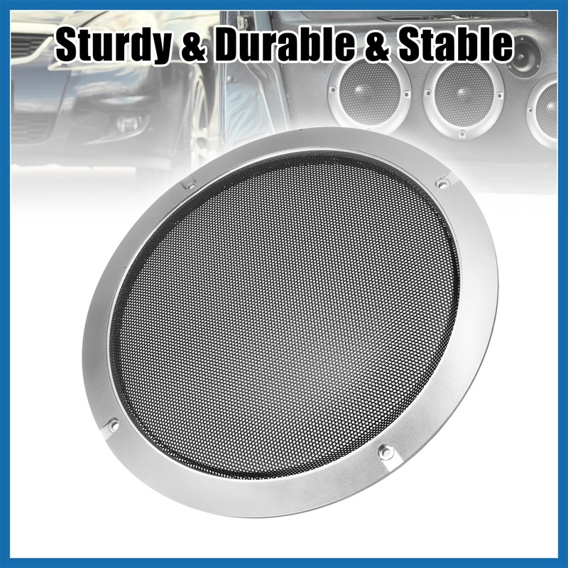 A ABSOPRO 8" Speaker Grille Cover Mesh Trim Round Subwoofer