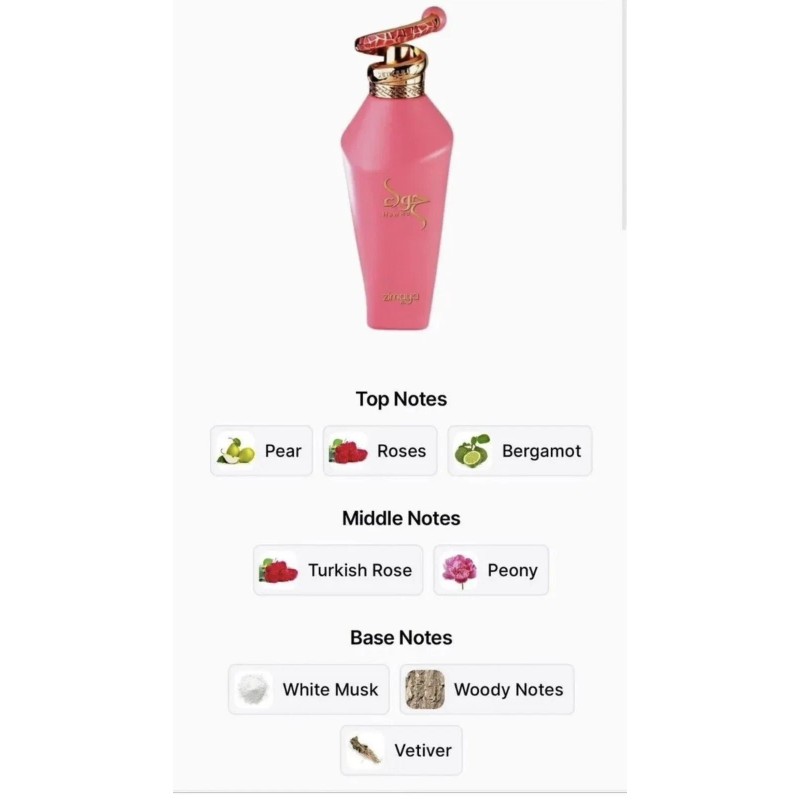 Zimaya -Afnan Hawwa Pink Zimaya 3.4 EDP Spray. Excellent Gift,