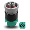 HUFEWU Female Diagnostic Adapter Plug 9pin J1939 Type 2 to