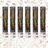 ZOYDP 6 PCS Confetti Cannons, Confetti Cannons Biodegradable 30cm, Multi