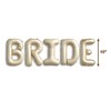 A Bride in Tini Bit Letter Balloons with Diamond Ring