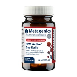 Metagenics SPM Active One Daily Supplement - Next Generation Omega Fish Oil with Pro Resolving Mediators for Joint Soreness & Soothing Relief* - Sustainably Sourced - Gluten-Free - 14 Softgels