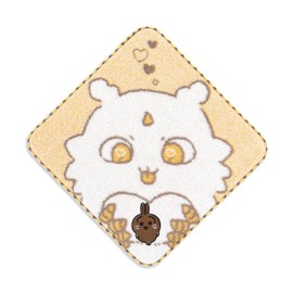 Chiikawa Towel Handkerchief, Yellow, Rabbit 41-1270080, Approx. 9.8 x 9.8 inches (25 x 25 cm)