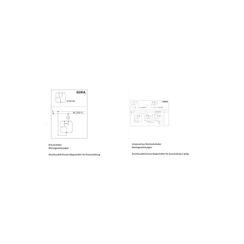 GIRA 010600 Rocker/Toggle Switch Insert
