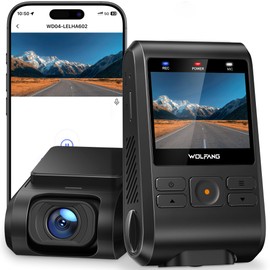 WOLFANG Dashcam, Mini 2.5K 1440P WiFi Dash Cam mit 32GB SD Karte, Ultra Nachtsicht, 2" IPS Versteckte Dash Cam Auto, 170°Weitwinkel, WDR, 24 Std. Parkmodus, G-Sensor, Loop-Aufnahme