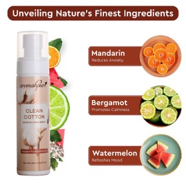 Aromahpure Cotton Bergamot, Mandarin, Watermelon Room & Linen Spray | 100 ml | 800+ Room Sprays | Essential Oil Odour Neutralizer