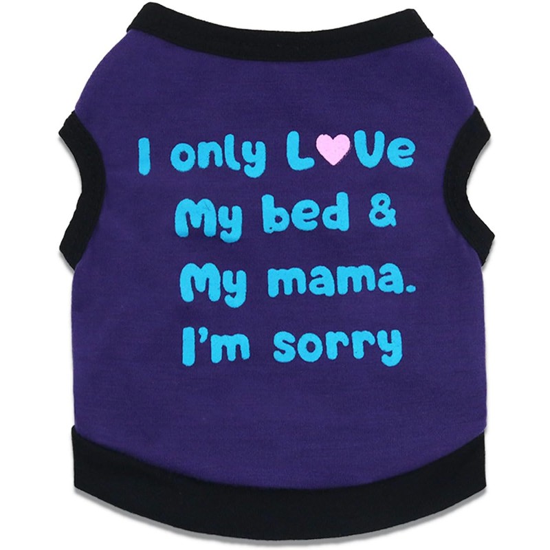 DroolingDog 4 Pieces Small Dog T Shirts for Boys Dogs,