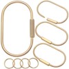 Brass Screw Lock Keychain-Simple Style Heavy Duty Car Key Organizer,