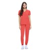 Natural Uniforms Womens Essential Cool Stretch Jogger Scrub Set (Coral,