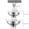 Shappy 5 Pieces Stainless Steel Funnels Set Canning Funnel Fine