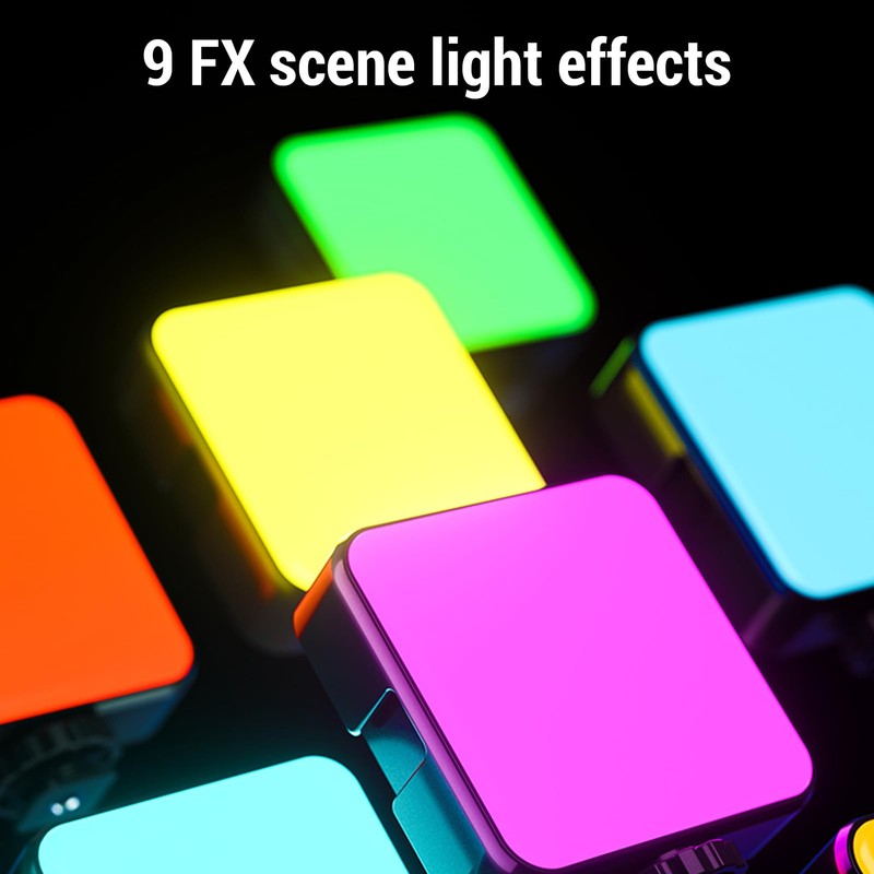 RGB Video Light, 3000 to 6500K Full Color LED Camera