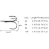 Treble Hooks Kit High Carbon Steel Round Bend Fishing Hook