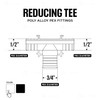 Supply Giant QQUF0034-5 Plastic PEX Poly Alloy Tee Barb Pipe