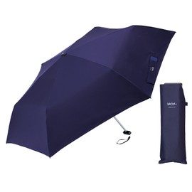 Waterfront U355-0906DN1-BI CiRiC Series Folding Umbrella, Pocket Flat 2.0 Folds, Dark Navy, 21.7 inches (55 cm), Original Fabric Using Sustainable Material, Lightweight, Approx. 4.9 oz (145 g), Super