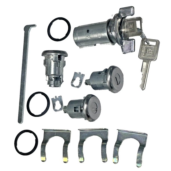 Strattec / OEM New GM Chevy OEM Chrome Ignition/Doors