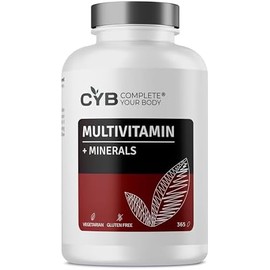 CYB multivitamins and minerals, with vitamin A, C, D and more, vegetarian, 1 x 365 tablets