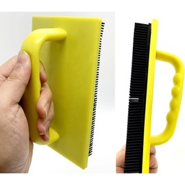 Stipple Brush, Artex Stippling Tool, Stippling Hand Tool 150 x 100mm 6'' x 4'' KK's Yellow