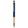 noTrash2003 10 Ergonomic Ballpoint Pens with Metal Tip and Bamboo