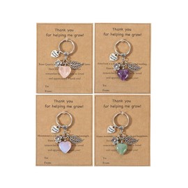 SKIRIFLA Teacher Appreciation Gifts for Women, Thank You Teacher Gifts, New Teacher Gifts for Birthday Christmas Teacher Keychain Jewelry Gift from Student- H