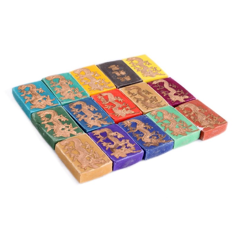 Onogal 4330 15 Colors Chinese Ink Stones for Drawing Calligraphy