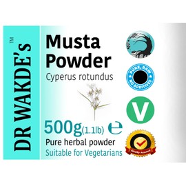 DR WAKDE'S Musta Powder (Cyperus rotundus) - 500g (1.1lb) | Pure, Raw & Dried Powder | Natural Aroma and Freshness | Fine Powder | Vegan | Premium Grade | Nothing Added, Nothing Removed