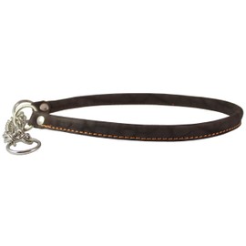 Martingale Genuine Leather Dog Collar Choker Large to XLarge 21"-25" Neck, Cane Corso, German Shepherd, English Bulldog