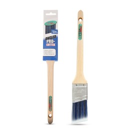 Axus Decor Angled Pro-Cutter Paint Brush (Blue Color) - 1.5"/38mm - Synthetic Filaments, For Cutting In Walls, Ceilings & Woodwork Edges, Hardwood Handles, Rust-Resistant Stainless Steel