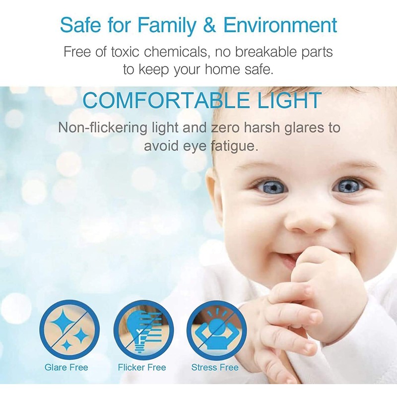 15 Pack HOLDWILL Rechargeable Emergency LED Bulb, Multi-Function Battery Backup