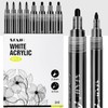 SFAIH Acrylic Black Paint Pens - 8 Pack 2-3MM Medium