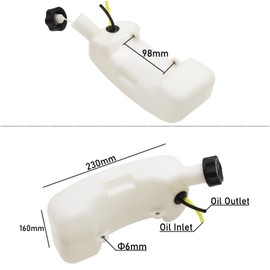 33cc 43cc 47cc 49cc 52cc Engine Motor Gas Fuel Petrol Tank For 2 Stroke Mini Pocket Scooter Quad Auger Atv Bike Gas Powered Drill Mower