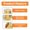 GASHER 1/2"NPT Brass Pipe Cap, NPT Female Thread Socket Pipe